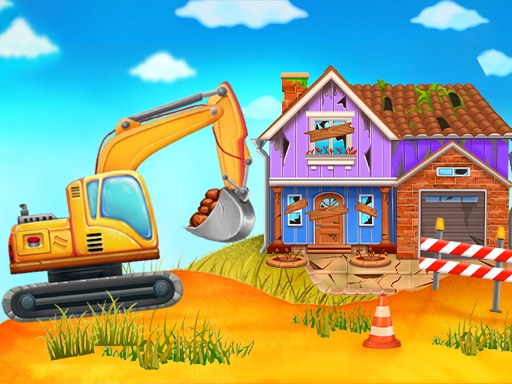 Construction Truck: Building Games for Kids Cover